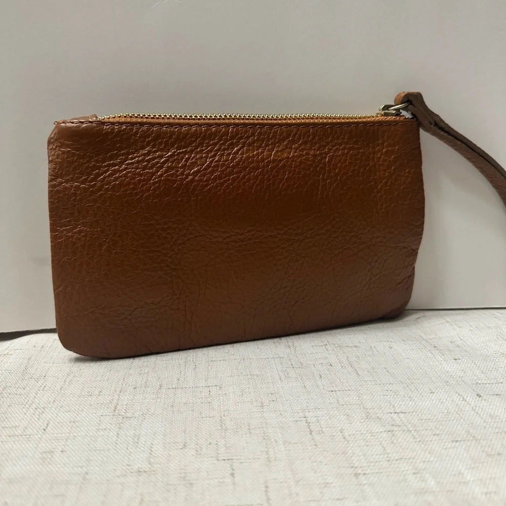 Floral Embellished Brown Wristlet - Picture 4 of 9